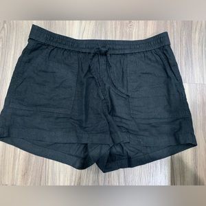 Jcrew black linen shorts. Like new condition